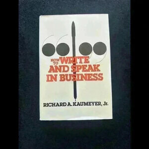 How to write and speak in business - Hardcover - VERY GOOD